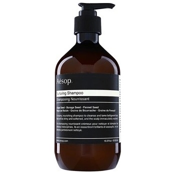 Aésop Hair Nurturing výživný Shampoo pro nepoddajné vlasy Grape Seed Borage Seed and Fennel Seed 500 ml