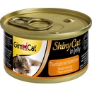 GimCat ShinyCat Jelly Tuňák & kuře 12 x 70 g