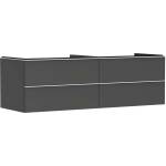 Hansgrohe Xelu Q - Шкафче за умивалник, 50x156x55 см, 4 чекмеджета, матово сиво/матово бяло 54091700 (54091700)
