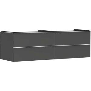 Hansgrohe Xelu Q - Шкафче за умивалник, 50x156x55 см, 4 чекмеджета, матово сиво/матово бяло 54091700 (54091700)