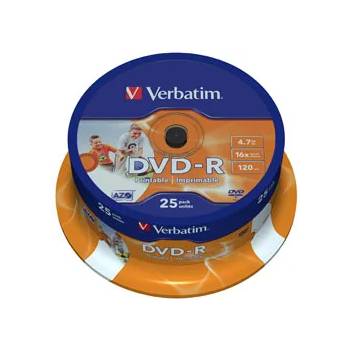 Image 1 of Verbatim DVD-R Verbatim 4.7GB 16x cake 25бр. Printable