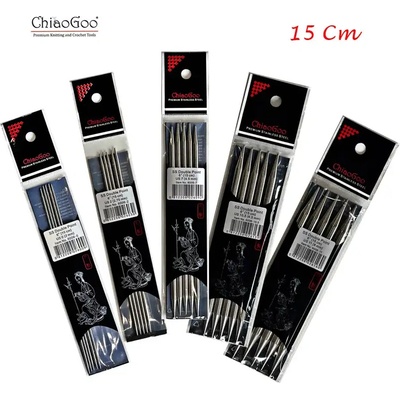 ChiaoGoo nerezové ponožkové jehlice 15 cm, 3.25mm – Zboží Dáma