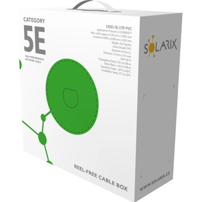 Solarix SXKD-5E-UTP-PVC CAT5E UTP PVC Eca, 100m – Zboží Živě