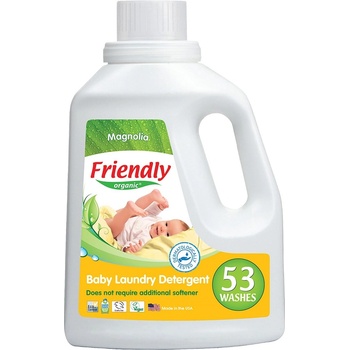 Friendly Organic Концентриран гел за пране с омекотител Friendly Organic - Магнолия, 53 пранета, 1.57 l (FR.00591)