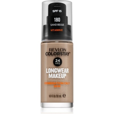 Revlon Cosmetics ColorStay SPF 15 dlhotrvajúci zmatňujúci make-up pre mastnú a zmiešanú pleť 180 Sand Beige 30 ml