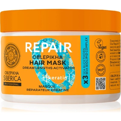 Natura Siberica Oblepikha Siberica Repair регенерираща маска за суха и увредена коса 300ml