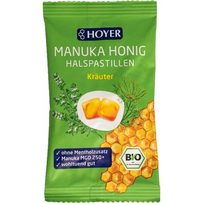 Hoyer Pastilky manuka med a bylinky 30 g