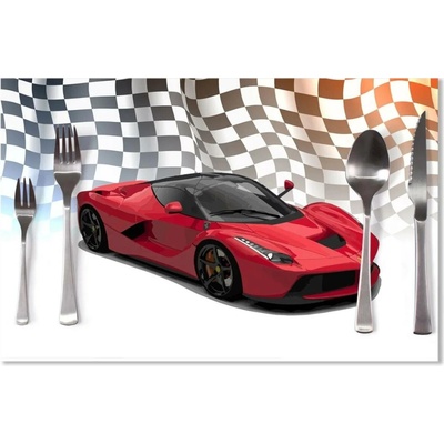 Sablio Prostírání Ferrari Závodní vlajka 40x30cm