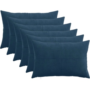 vidaXL Калъфка за възглавница 6 pcs ALMELO Морски син 50 x 70 cm (915030)