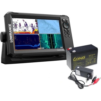 Lowrance Echolot Eagle 7 se sondou TripleShot HD + baterie + nabíječka – Zbozi.Blesk.cz