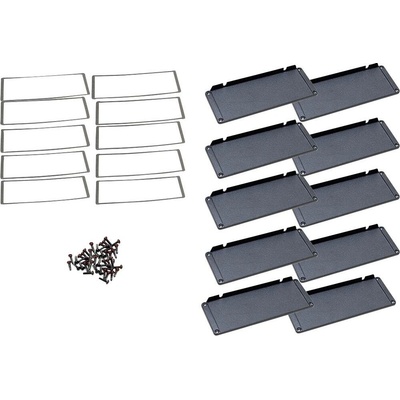 Hammond Electronics pouzdro hliník černá (d x š x v) 16 x 194 x 72 mm 10 ks