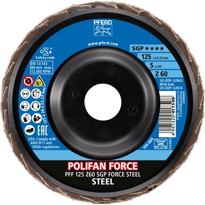 Pferd lamelový brúsny kotúč 125 mm Z60 67688126