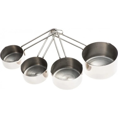 KINGHOFF Комплект мерителни купички Kinghoff KH 4025, 4 броя, 60/80/125/250 мл, Инокс (9999KH4025)