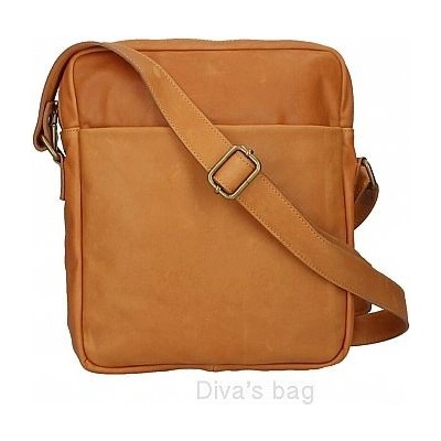 FashionM.cz Cork and Leather Butique Prague crossbody kabelka Beato Cognac