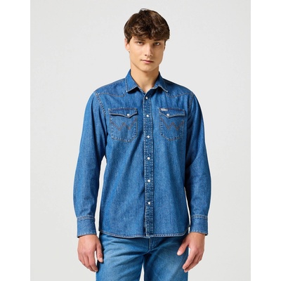 Wrangler pánská jeans košile 112357735 blue