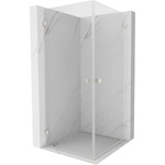 Mexen Lunar-B Duo душ кабина 90 x 90 см, прозрачна, четкан никел - 832-090L-090P-97-00 (832-090L-090P-97-00)