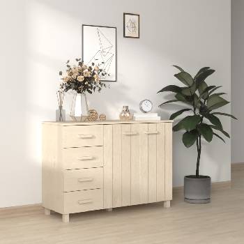 Image 1 of vidaXL Сайдборд HAMAR, меденокафяв, 113x40x80 см, борово дърво масив (340444)