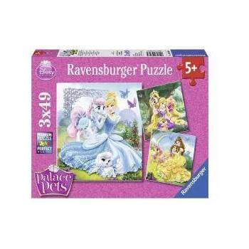 Ravensburger Пъзел Ravensburger 3х49 ел. - Бел, Рапунцел и Спящата красавица, 700657