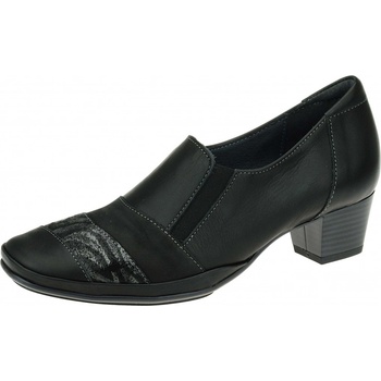 Rega Shoes Kožené mokasíny na podpatku G013