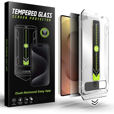 Techsuit Протектор екран - Samsung Galaxy S25 Ultra - Privacy - [Съвместим с пръстовия отпечатък] TitanGlass CrystalHD (1 брой)