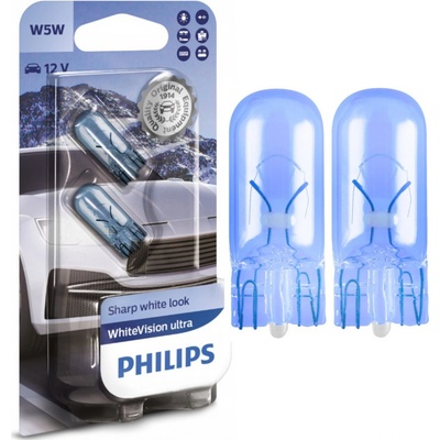 Philips WhiteVision 12V 5W W2,1x9,5d W5W