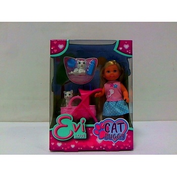 SIMBA Bábika Evi s kočíkom