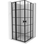 Mexen Mist Duo двукрила душ кабина 115 x 115 см, черна решетка, черно - 8A4-115L-115P-70-77 (8A4-115L-115P-70-77)