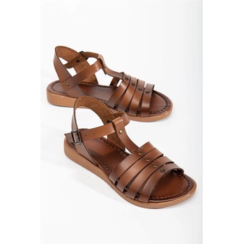 Moda Trend Дамски ежедневни сандали - Таба #366130 (366130_Тъмно кафяв)