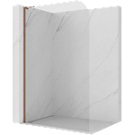Mexen Kioto-P L стена за душ Walk-in 80 x 200 см, прозрачна 8 мм, розово злато (800-080-103-60-00-P)