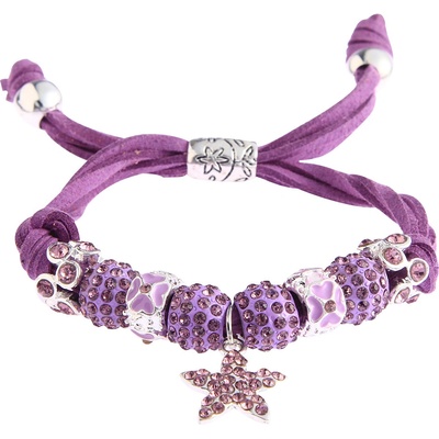 Bando náramok Crystal W178 modrý fialová