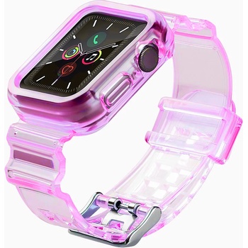 HQWear Каишка HQWear Strap Light Set за Apple Watch 4/5/6/SE, 44mm, Pink (KXG0015001)