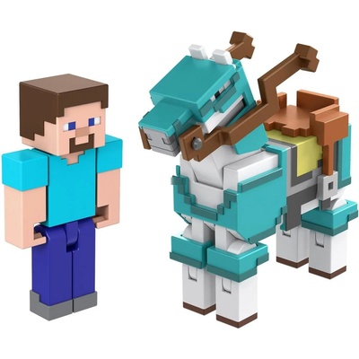 Mattel Mattel Minecraft Armored Horse and Steve фигури (HDV39)