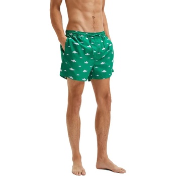 SELECTED Бански гащета Selected Classic swimming shorts - Green (Amazon / Aop Fish)