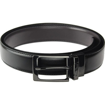 Pierre Cardin pánský pásek FWJX5 DOUBLE BLACK-BROWN