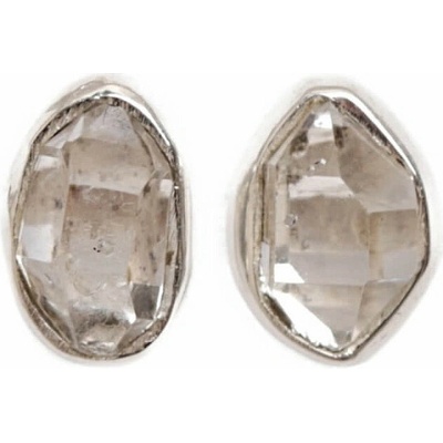Nefertitis Herkimer diamant náušnice pecky stříbro Ag 925 E671 NF63583 0,5 cm, 1,2 g