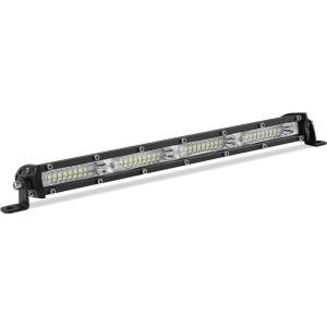  33.2 См 108W Едноредов Мощен Диоден LED Лед Бар 36 Led Ултра Тънък Халоген Лампа Прожектор 12V 24V АТВ, Джип 4х4 Offroad