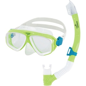 Speedo adventure mask + snorkel set junior зелен