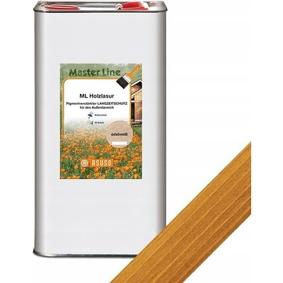 Lazura rozpouštědlová olejová pigment. ASUSO ML Holzlasur kaštan 5 l