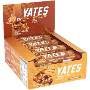 Dorian Yates Nutrition Yates Whey Protein Bar | No Sugar [12 x 45 грама] Фъстъчено масло с карамел