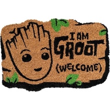 CurePink Marvel Groot Logo Maska FGE0042 hnědá 60 x 40 cm