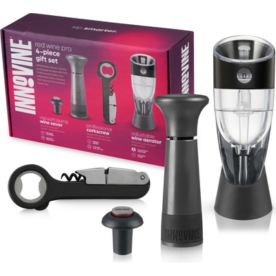 Innovine Sada na víno Innovine, 4 ks (vakuová pumpa, otvírák, areátor)