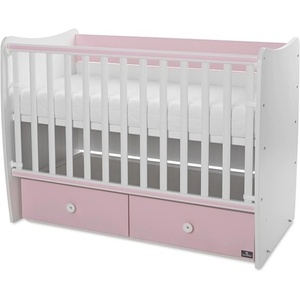 Lorelli Трансформиращо се легло Lorelli - Matrix, 60 х 120 cm, бяло и розово (10150600038P) - baby