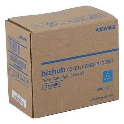 Konica Minolta Син тонер Konica Minolta Bizhub C3351/ C3851, оригинален TNP-49C (TNP-49C)