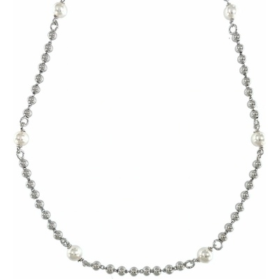 InfinitySilver Strieborný náhrdelník s perličkami 21007546