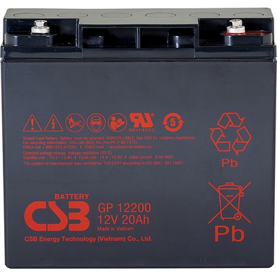 CSB GP12200 12V 20Ah – Zboží Živě