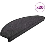 vidaXL Изтривалки за стълби, 20 бр. , 65x24x4 см, антрацит, полукръгли, големи (3365789)