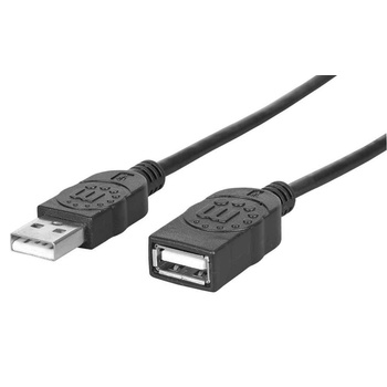 Manhattan 338653 USB кабел 1, 8 м USB 2.0 USB A Черен (mh338653) (mh338653)