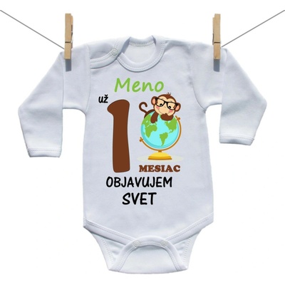 Boodyy Body s dlhým rukávom Už 1 mesiac objavujem svet