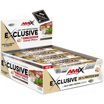 Amix Nutrition Exclusive Protein Bar [12 x 85 грама] Мока-шоко Кафе