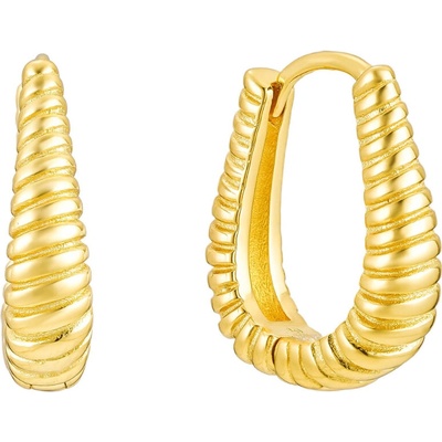 Olivie strieborné náušnice CROISSANT GOLD 8795